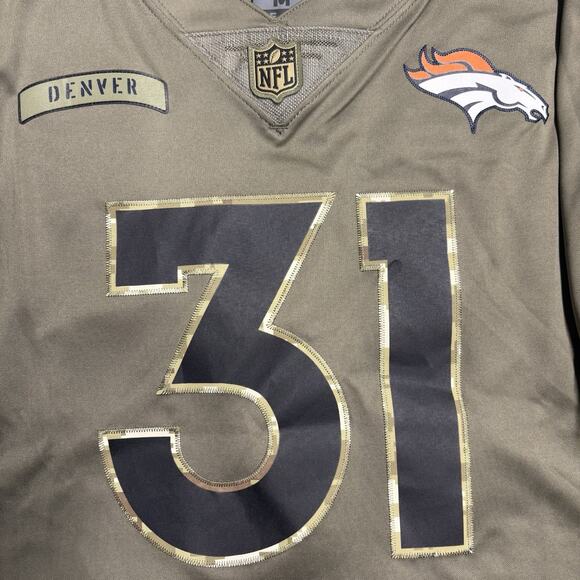 Nike Justin Simmons #31 Denver Broncos Salute To Service Jersey Men’s Medium - Picture 3 of 13